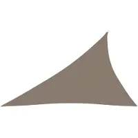 vidaXL Zonnescherm driehoekig 3x4x5 m oxford stof taupe