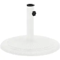 vidaXL Parasolvoet 45x45x30 cm gietijzer wit