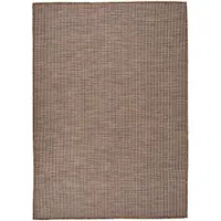 vidaXL Buitenkleed platgeweven 140x200 cm bruin