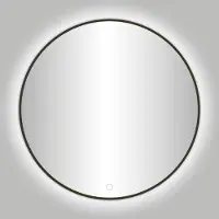 Best design Badkamerspiegel Venetië Rond 100 cm Incl. Led Gunmetal