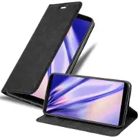 Cadorabo Boek Onzichtbare Magneethoes (OnePlus 5T), Smartphonehoes, Zwart