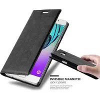 Cadorabo Boek Onzichtbare Magneethoes (Galaxy A5 (2016)), Smartphonehoes, Zwart