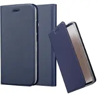 Cadorabo Hoesje geschikt voor Xiaomi Mi A1 / Mi 5X in CLASSY DONKER BLAUW - Beschermhoes met magnetische sluiting, standfunctie en kaartvakje Book Case Cover Etui