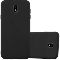 Cadorabo TPU Candy Cover (Galaxy J7 2017), Smartphonehoes, Zwart