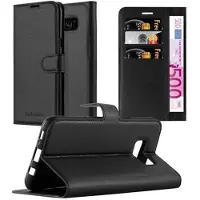 Cadorabo Boek met kaft met standfunctie (Galaxy S8+), Smartphonehoes, Zwart