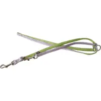Trixie Softline Elegance Verstelbare Hondenlijn / Hondenriem - Gevoerd Nylon - Lila-Groen - M-L - Breedte 20 mm - Lengte 200 cm
