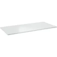 Linie Lado enkel of dubbel wastafelblad Glanzend Wit composiet marmer 100 x 46 cm