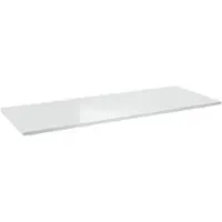 Linie Lado enkel of dubbel wastafelblad Glanzend Wit composiet marmer 120 x 46 cm