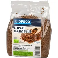 Damhert 3x Biofood Lijnzaad Biologisch 500 Gr