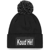 Beechfield Muts met Pompon #KOUD HE!