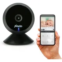 Alecto Wifi Babyfoon met Camera en App - Full HD - Melding bij beweging en geluid - SMARTBABY5BK - Zwart
