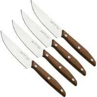 Due Cigni 1896 America 2C1019NOSET4, 4-delige steakmessenset, walnoothout