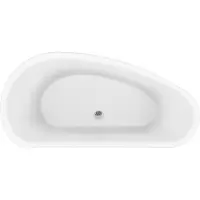 Best design Vrijstaand Bad Monday 170x78x60 cm Druppel Vorm Glans Wit