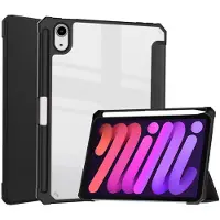 Casecentive Smart Case Tri-Fold met Pencil Houder iPad Mini 6 (2021) transparant
