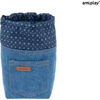 Amiplay AMI Zakje voor snoep denim blauw 10x7x14cm