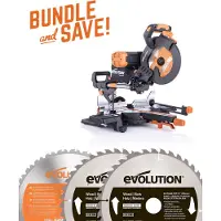 Evolution - COMBOPACK R255SMS-DB+ + ZAAGBLAD HOUT - DIA 255 MM - 2000W - 22KG