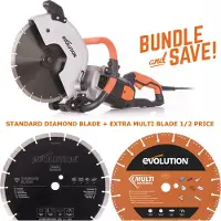 Evolution - COMBOPACK R300DCT + ZAAGBLAD MULTIFUNCTIONEEL - DIA 300 MM - 2400W - 15KG