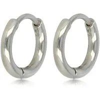 My Bendel - Edelstalen Oorring 12mm x 2mm - Stralende Zilverkleurige Oorring: Tijdloze Elegantie - met Luxe Cadeauverpakking | Sieraden Voor Dames