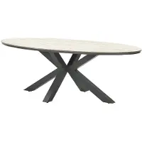 Garden Impressions Tulli tuintafel 280 x 140 cm ovaal - light teak Vironwood