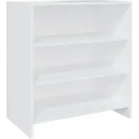 vidaXL Dressoir 70x40,5x75 cm bewerkt hout wit