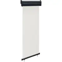 vidaXL Balkonscherm 65x250 cm crèmekleurig