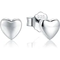 Cilla Jewels 925 Zilveren Dames Oorbellen Hart ZilverKleurig