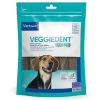 Virbac Veggiedent kauwstrips hond M 10-30kg (15 st) 1 verpakking
