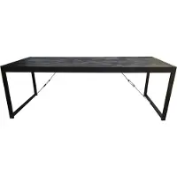 Starfurn Eettafel Boaz Black | 140 cm (Zwart, 140x80x75cm)