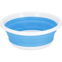 Springos Spoelbak - Opvouwbare Spoelbak - Schaal - 9L - Blauw/Wit