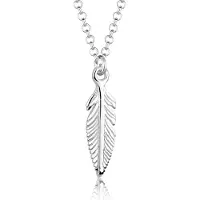 Elli - Halsketting - Dames Veer Hanger Boho in 925 Sterling Zilver - Dames