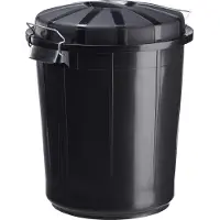 Rossignol Afvalemmer Bazi 70 liter zwart