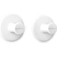 Brabantia ReNew Handdoekhaakjes - 2 stuks - Zonder boren - White