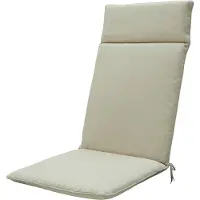 Madison Standenstoel hoge rug kussen 120x50 cm Beige eco