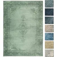 Tesso Living Vloerkleed Roy | katoen groen 225x155 cm vloerkleden | NADUVI