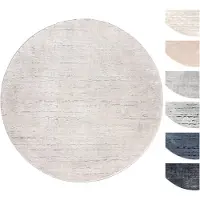Tesso Living Vloerkleed Romy rond | katoen beige 195x195 cm vloerkleden | NADUVI