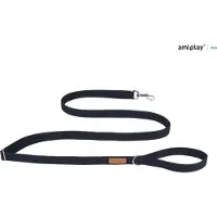 Amiplay Leiband verstelbaar Easy Fix Cotton zwart maat-XL / 160-300x3cm