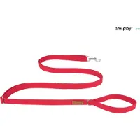 Amiplay Leiband verstelbaar Easy Fix Cotton rood maat-M / 160-300x2cm