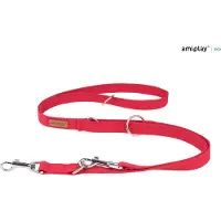 Amiplay Leiband verstelbaar 6 in 1 Cotton rood maat-L / 100-200x2,5cm