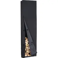 Lendo Online Hoes Brandhoutrek 50x25x196 cm Oxford Zwart
