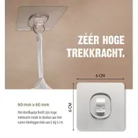Deconet Ophangset Kleefhaakje (Set van 2)