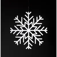 STEELLISH Kerstkaarthouder Sneeuwvlok | staal wit 40x40x0.2 cm kerstdecoratie | NADUVI
