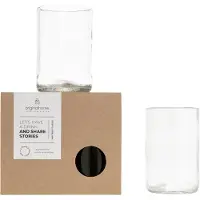 Original Home Glazen Medium Set van 2 - Drinkglazen Transparant - Set van 2 - Diameter 7 x Hoogte 11 cm