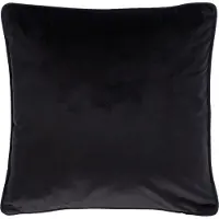 Tiseco HOME STUDIO - Kussen (gevuld) Fluweel - Vierkant - 60x60 cm - Zwart