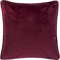 Tiseco HOME STUDIO - Kussen (gevuld) Fluweel - Vierkant - 60x60 cm - Prune