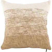 Tiseco Home - Kussen (gevuld) COTTON SLUB OMBRE - 45x45 cm - Zand