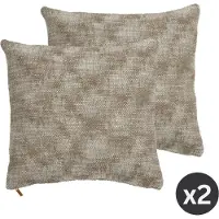 Tiseco - Kussen (gevuld) COTTON MELANGE - SET/2 - 45x45 cm - Taupe