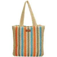 PE Florence Rieten Shopper Natural Life Licht Natural Turquoise
