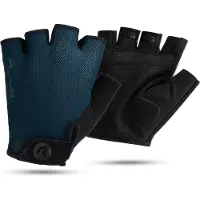 Rogelli Core Fietshandschoenen Dames - Zomer Wielrenhandschoenen - Korte Vinger - Donkerblauw - Maat XL