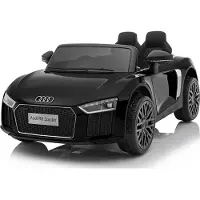Viking Choice Elektrische bestuurbare kinderauto Audi R8 Spyder zwart - 3,6 km/u