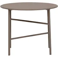 Ebuy24 Pesetos tuintafel bijzettafel Ø50cm H40cm okkernoot decor.